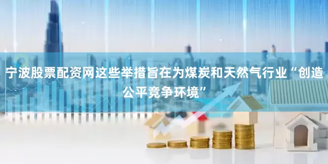宁波股票配资网这些举措旨在为煤炭和天然气行业“创造公平竞争环境”